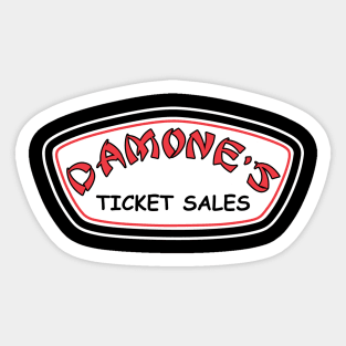 Damone's Ticket Sales - Ron Jon Style Sticker